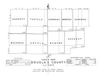 Douglas County Index Map, Douglas County 1950